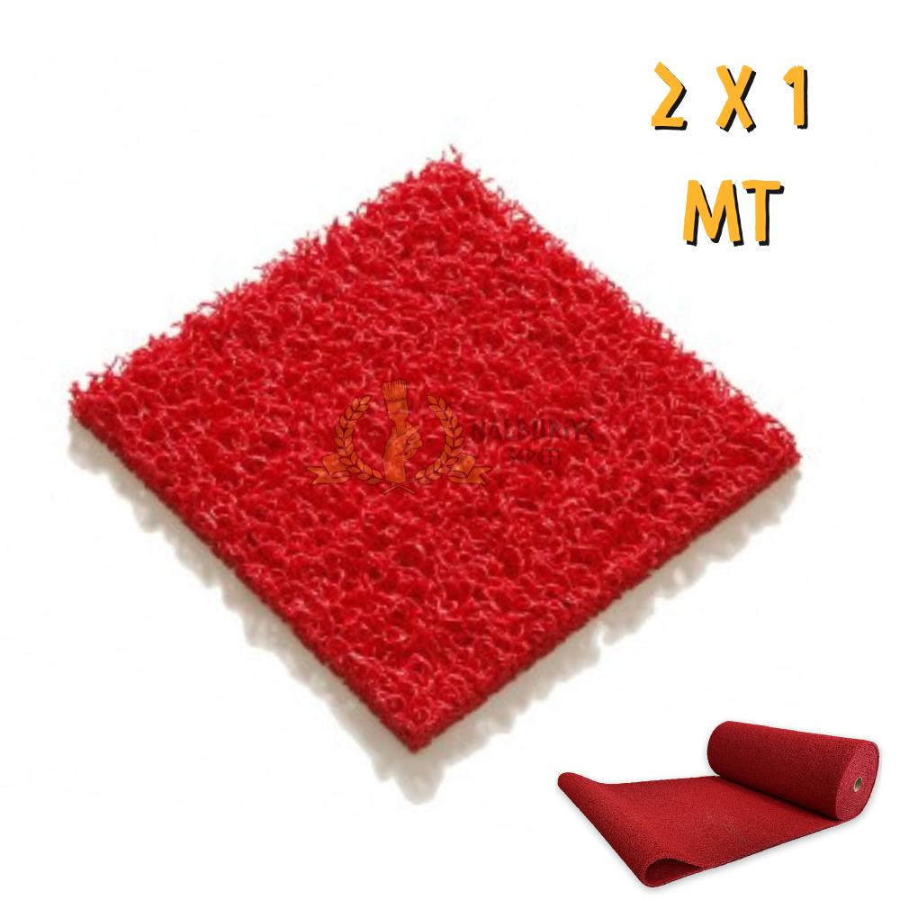 Walkmats Kıvırcık Paspas Anti-Statik Thin Kırmızı - 1 x 2 mt.