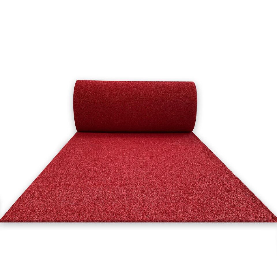Walkmats Kıvırcık Paspas Anti-Statik Thin Kırmızı - 1 x 2 mt.
