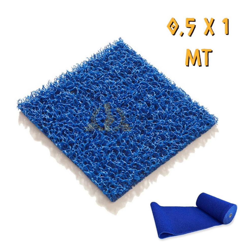 WalkMats Thin Anti-Statik Kıvırcık Paspas Mavi - 1 x 0.5 mt.