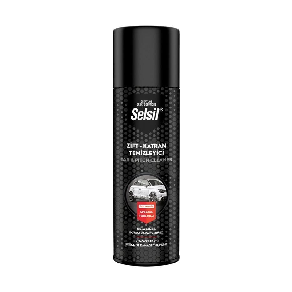Selsil Oto Dış Bakım Seti 4 Parça (Zift Katran-Lastik-Motor-Silikon Spreyi)