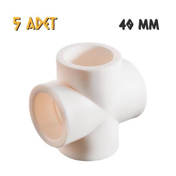 Plastherm PPRC İstavroz - 40 mm. - 5 Adet