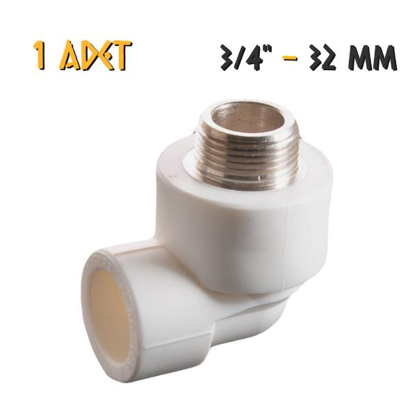 Plastherm PPRC Dış Dişli Dirsek - 32x3/4'' - 1 Adet