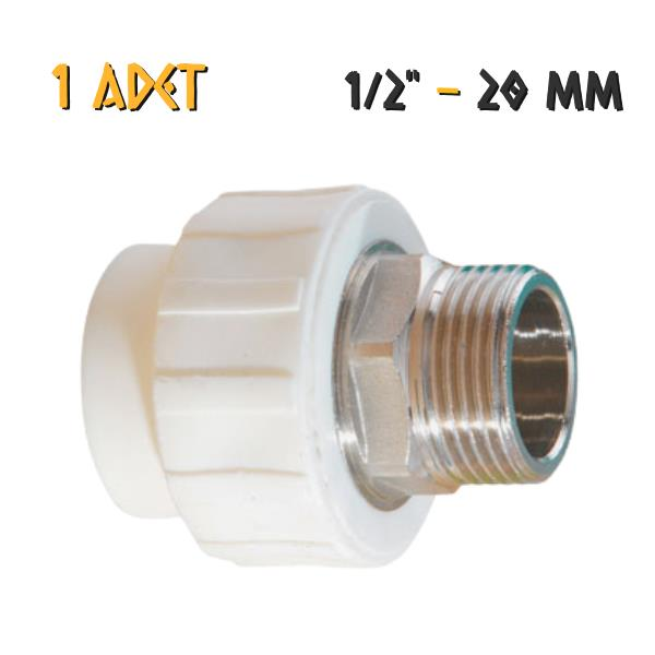 Plastherm PPRC Dış Dişli Rekor - 20x1/2'' - 1 Adet