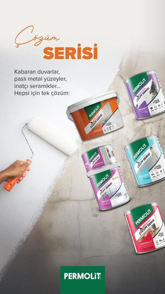 Permolit Çözüm Serisi Sentetik Genel Yüzey Astarı - Beyaz - 0.75 lt.