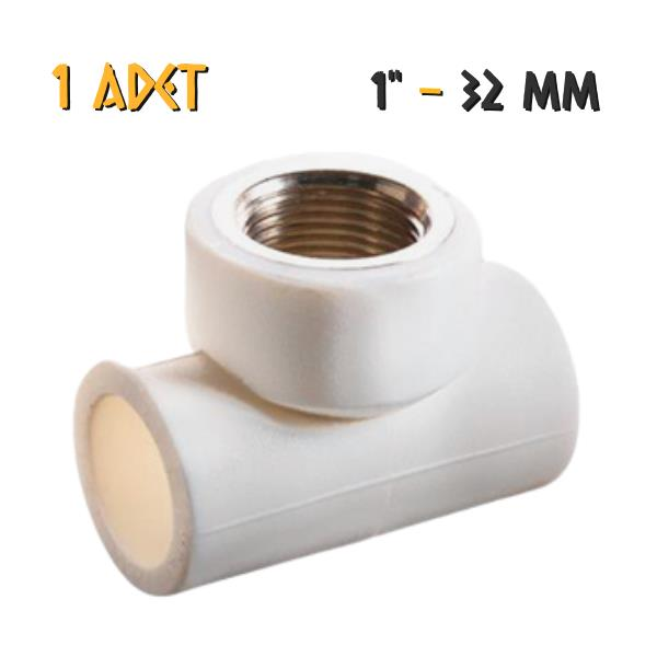 Plastherm PPRC Geçme T Parçası - İç Dişli - 32x1'' - 1 Adet