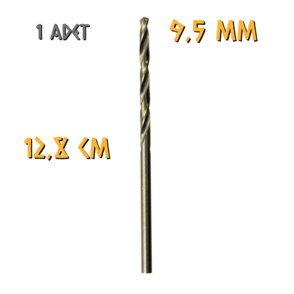 Kupa Tyson Metal Ahşap Delici HSS Matkap Ucu 9.5 mm. - 2 Adet