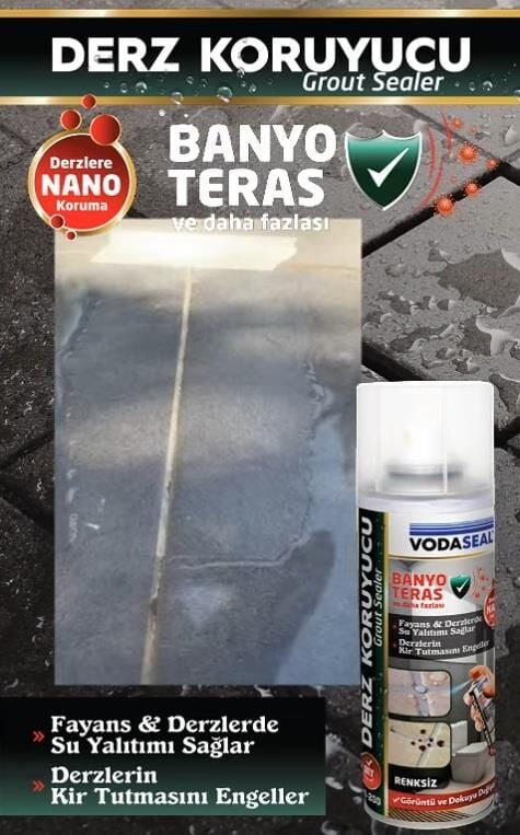 Vodaseal Fayans ve Derz Koruyucu Sprey Şeffaf 200 ml.