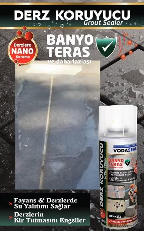 Vodaseal Fayans ve Derz Koruyucu Sprey Şeffaf 200 ml.