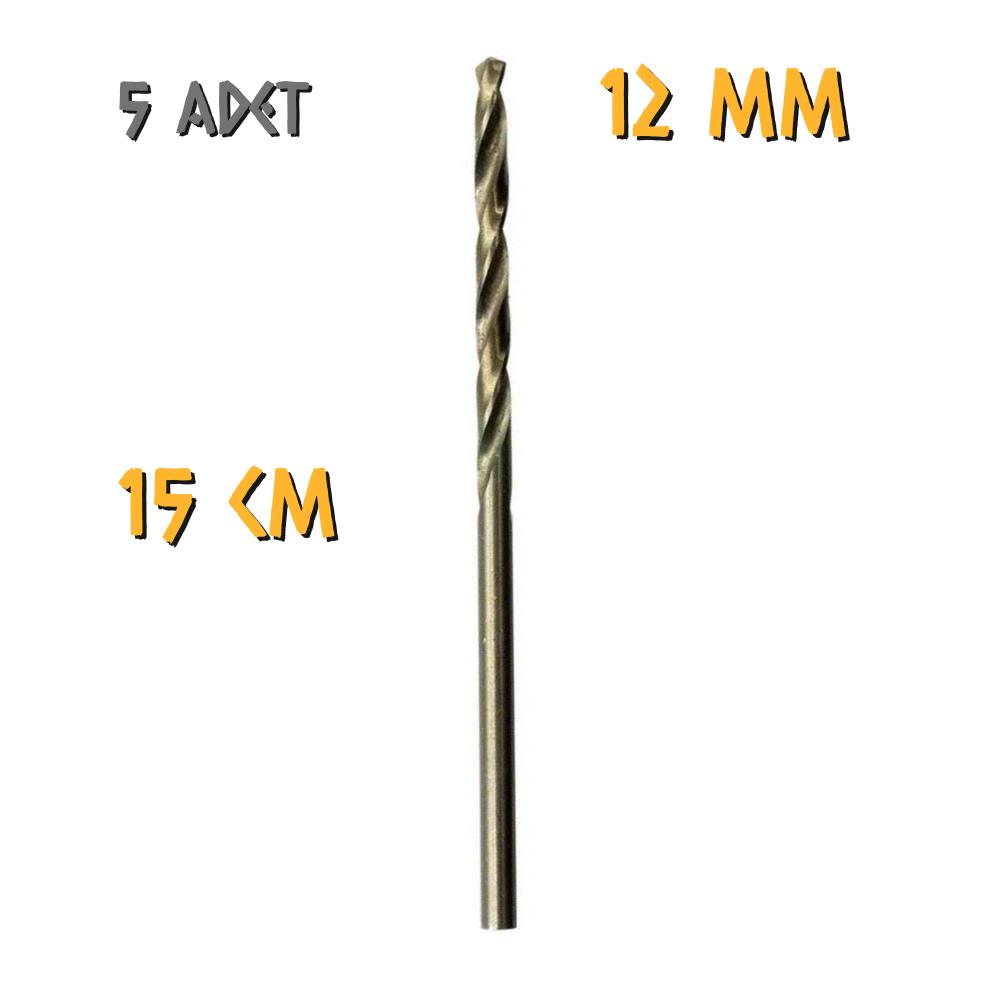Kupa Tyson Metal Ahşap Delici HSS Matkap Ucu 12.0 mm. - 5 Adet