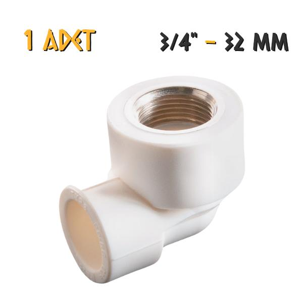 Plastherm PPRC İç Dişli Dirsek - 32x3/4'' - 1 Adet