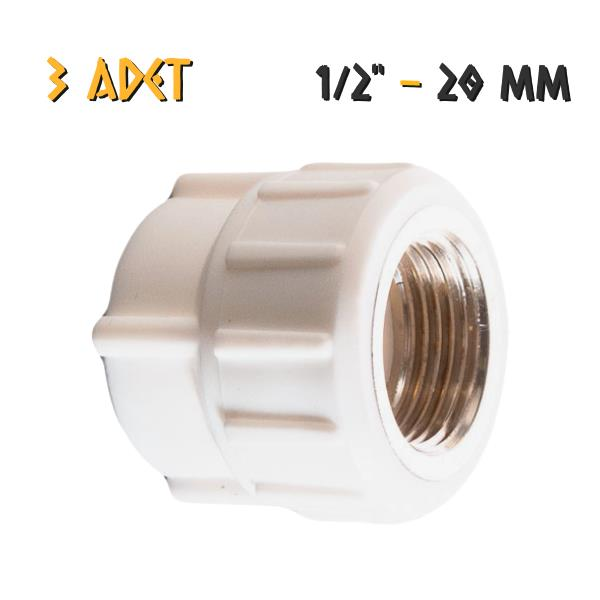 Plastherm PPRC İç Dişli Rekor - 20x1/2'' - 3 Adet