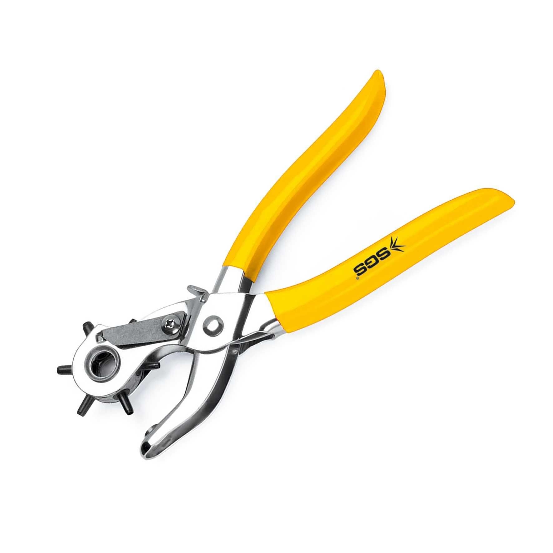 SGS Kemer Delme Zımbası Delik Açma Pensesi - 6 Delik 2-4.5 mm Arası - 9''/225 mm.