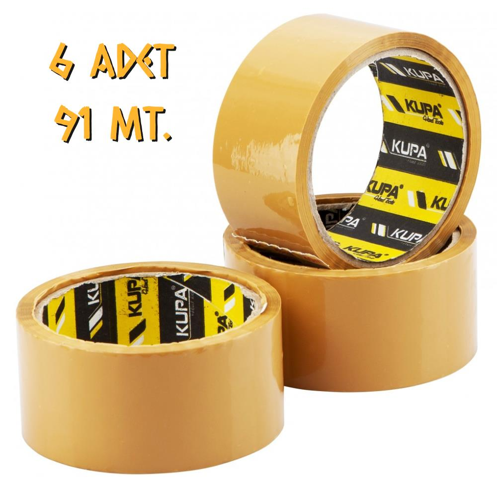 Kupa Koli Bandı Kahverengi 45 mm X 91 mt. - 6 Adet