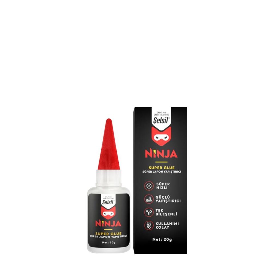 Selsil Ninja Genel Amaçlı Japon Yapıştırıcı 20 gr. - 5 Adet