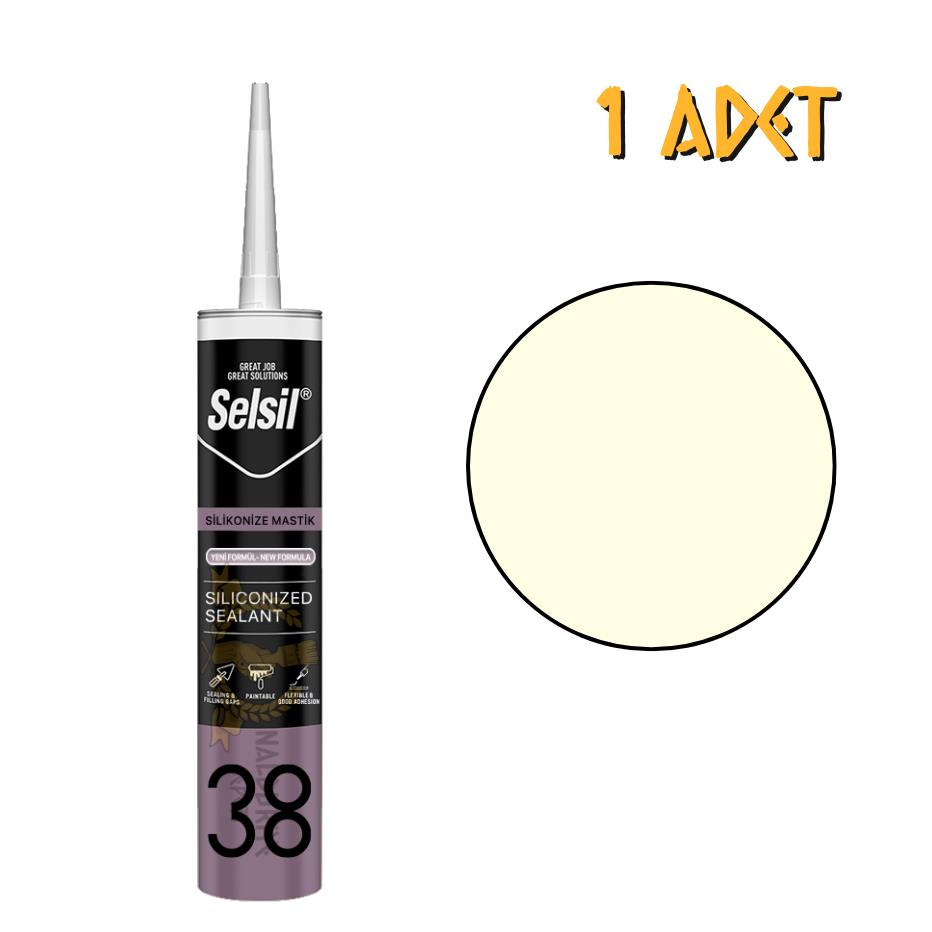 Selsil Silikonize Mastik BEJ 500 gr. - 1 Adet