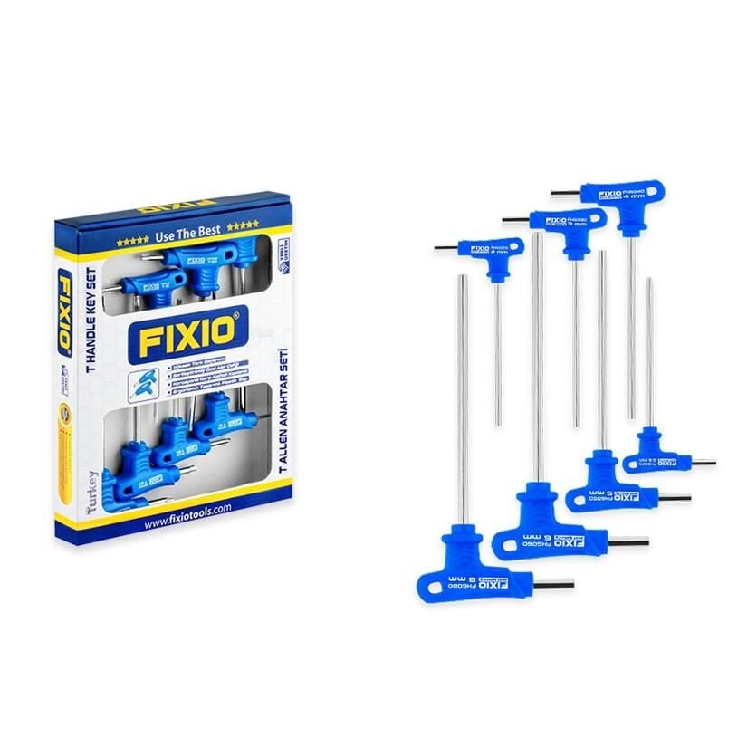 Fixio Saplı Avuç İçi T Alyan Anahtar Takımı 7 Parça
