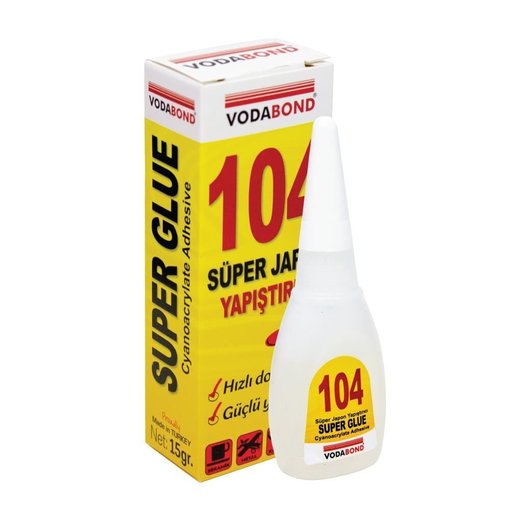 VodaBond Süper Japon Yapıştırıcı Şeffaf - 15 gr. - 1 Adet