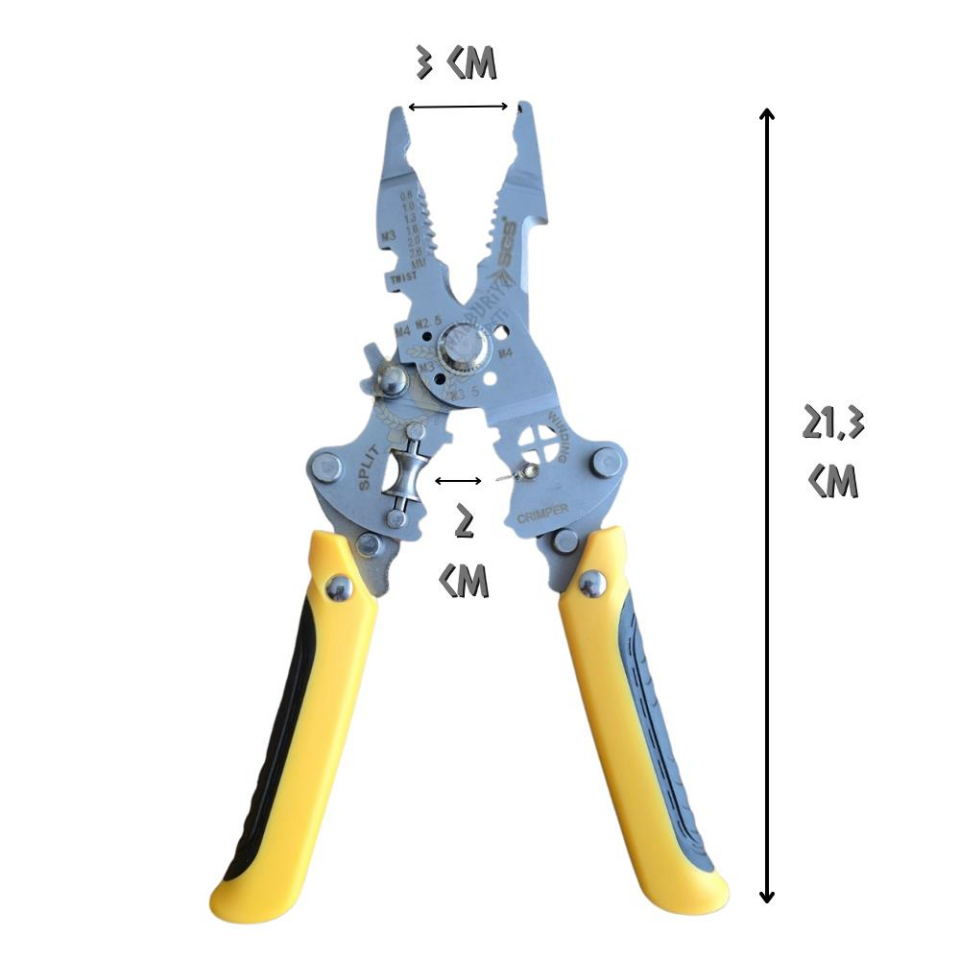 SGS Çok Amaçlı Elektrikçi Pense - Tel ve Kablo Kesme-Sıyırma-Kıvırma