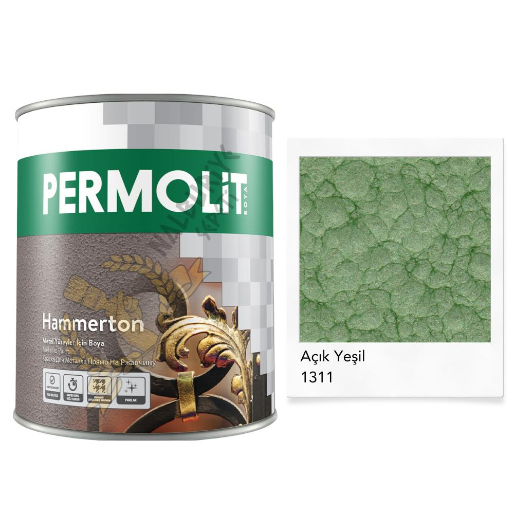 Permolit Hammerton Dekoratif Metal Boyası AÇIK YEŞİL 0.65 Lt.