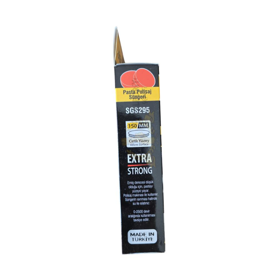 SGS Cırtlı Pasta Polisaj Süngeri Düz - 150 mm. - 1 Adet