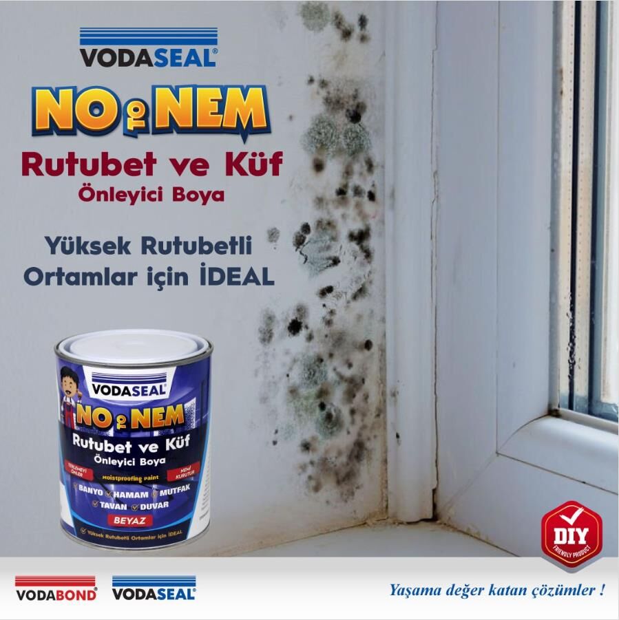 VodaSeal No-to-Nem Rutubet ve Küf Önleyici Boya 1 kg.