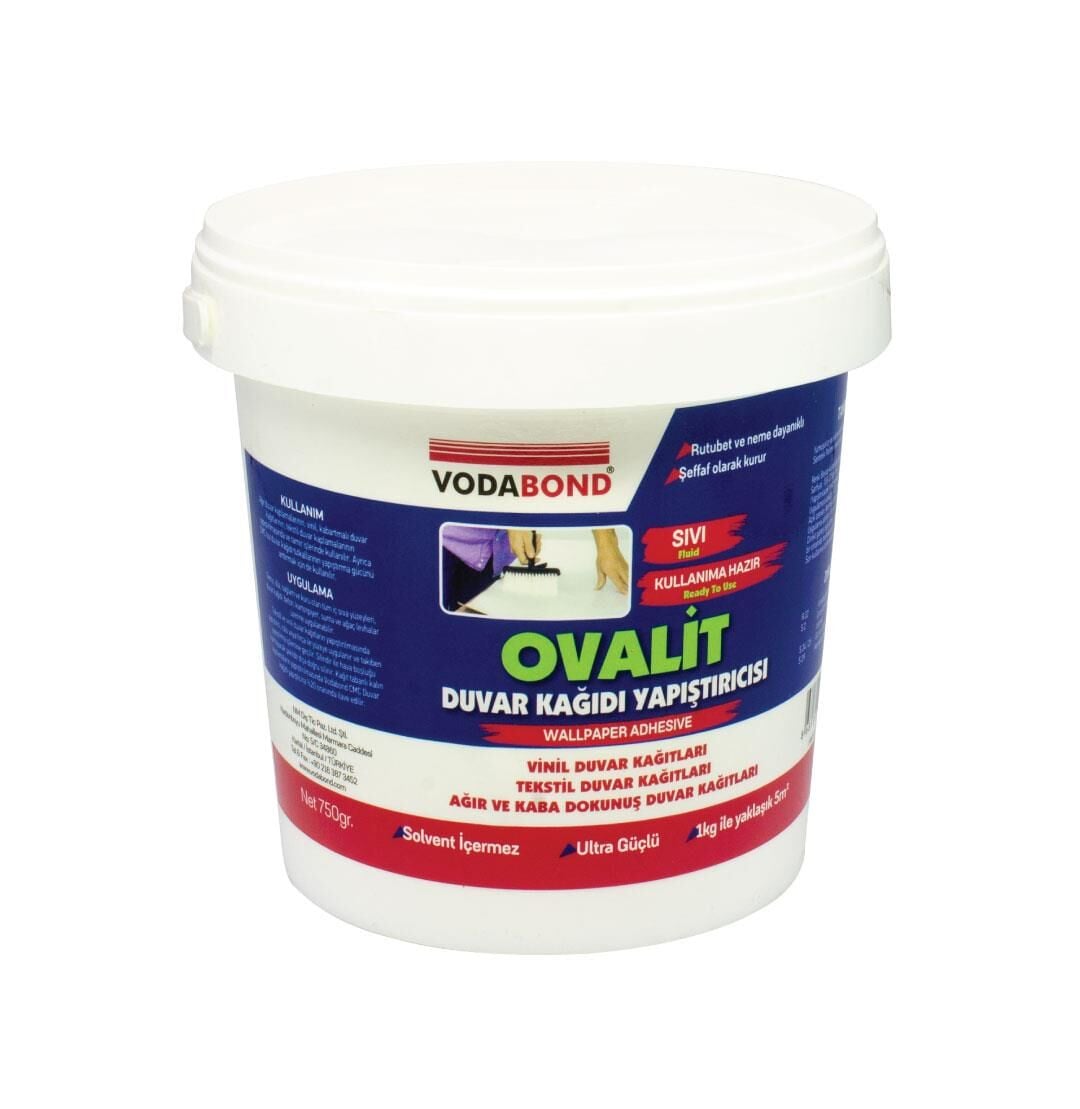 VodaBond Ovalit Hazır Duvar Kağıdı Yapıştırıcısı Sıvı - 750 gr.