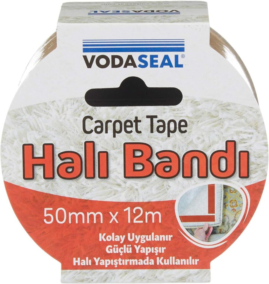 VodaSeal Halı Montaj Yapıştırma Bandı Beyaz 50 mm x 12 mt.