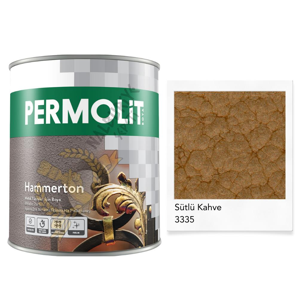 Permolit Hammerton Dekoratif Metal Boyası SÜTLÜ KAHVE 0.65 Lt.