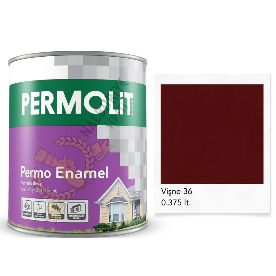 Permolit Enamel Sentetik Yağlı Boya VİŞNE 0.375 Lt.