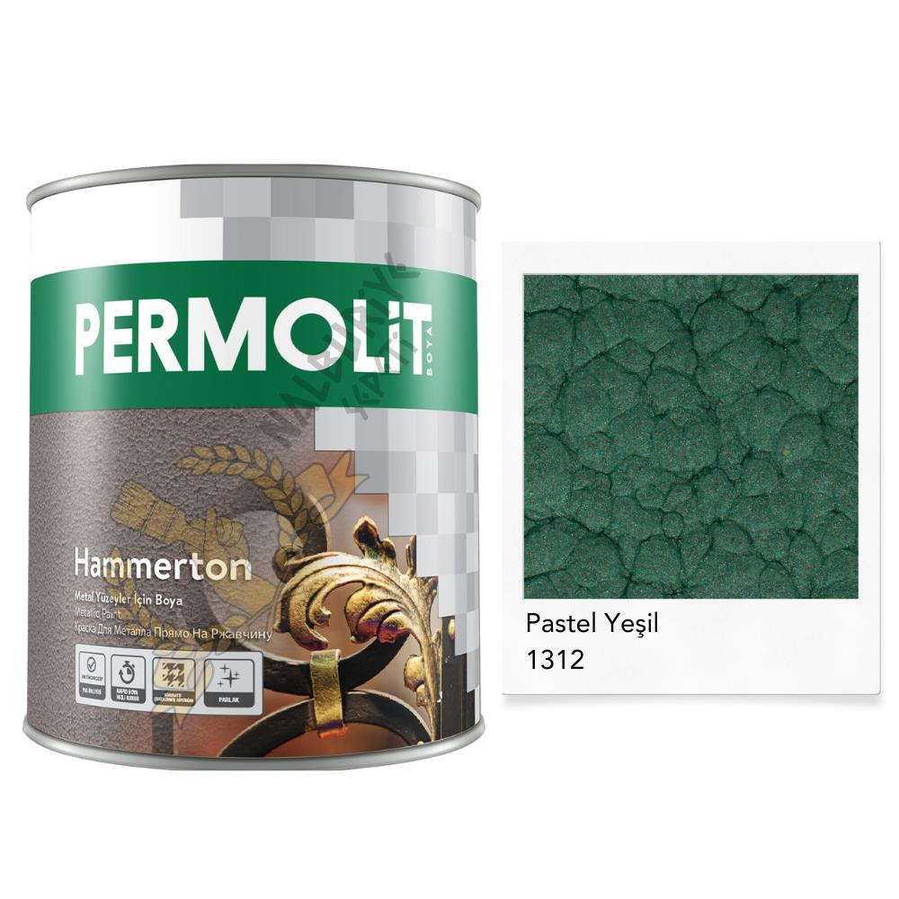 Permolit Hammerton Dekoratif Metal Boyası PASTEL YEŞİL 2.2 Lt.