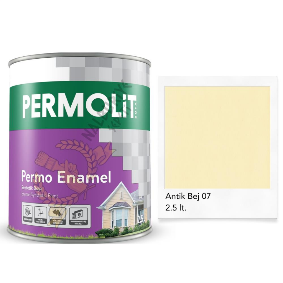 Permolit Enamel Sentetik Yağlı Boya ANTİK BEJ 2.5 Lt.