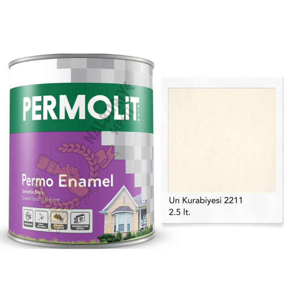 Permolit Enamel Sentetik Yağlı Boya UN KURABİYESİ 2.5 Lt.