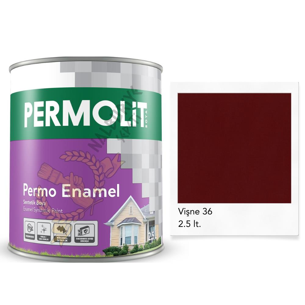 Permolit Enamel Sentetik Yağlı Boya VİŞNE 2.5 Lt.