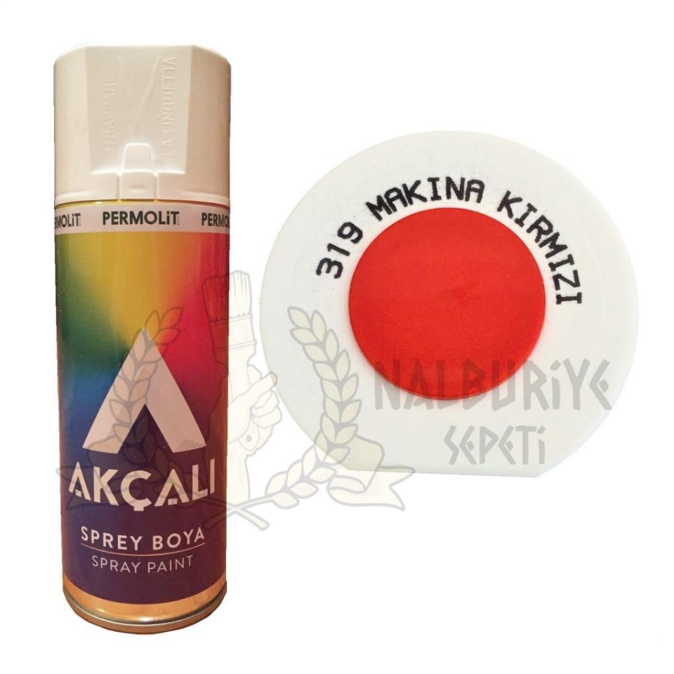 Akçalı Akrilik Sprey Boya MAKİNA KIRMIZI 400 ml - RAL2002 - 319