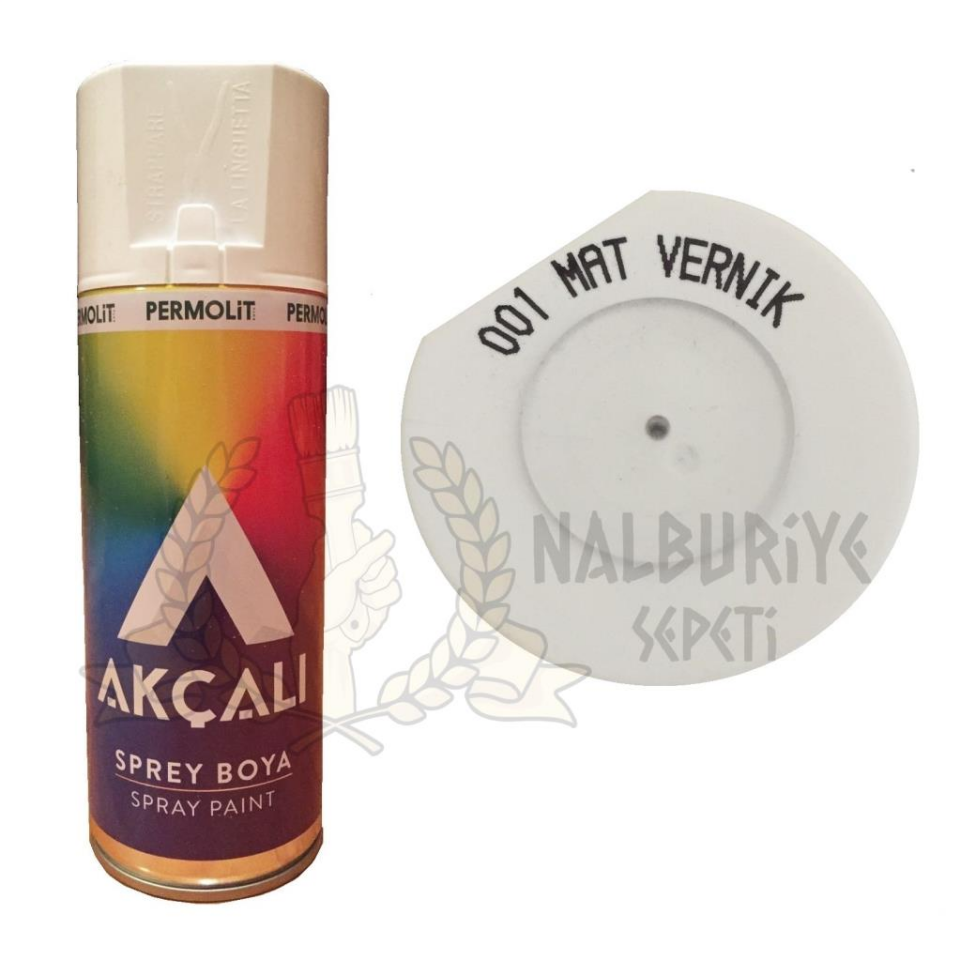 Akçalı Akrilik Sprey ŞEFFAF MAT VERNİK  400 ml - 001