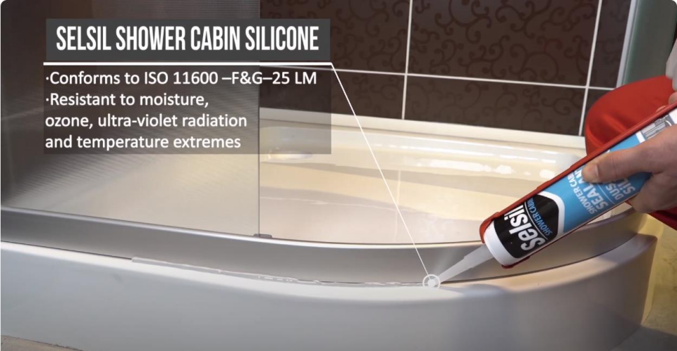 Selsil Mutfak Banyo Duşakabin Silikonu ŞEFFAF 280 ml. - 5 Adet