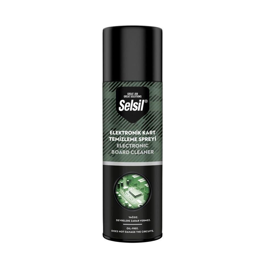 Selsil Yağsız Elektronik Devre Kart Temizleme Spreyi 200 ml.