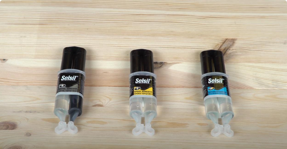 Selsil Epoksi Plastik Yapıştırıcı Şırınga 28 gr.