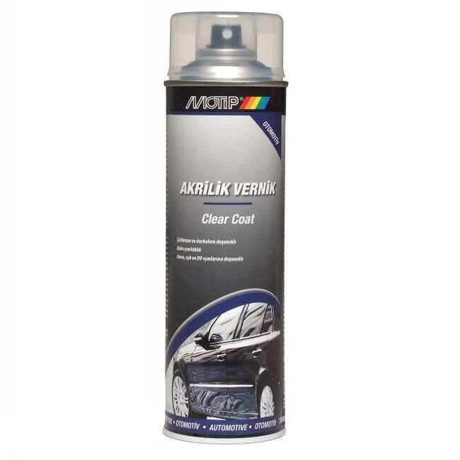 Motip Üniversal Akrilik Sprey Vernik ŞEFFAF PARLAK VERNİK 500 ml