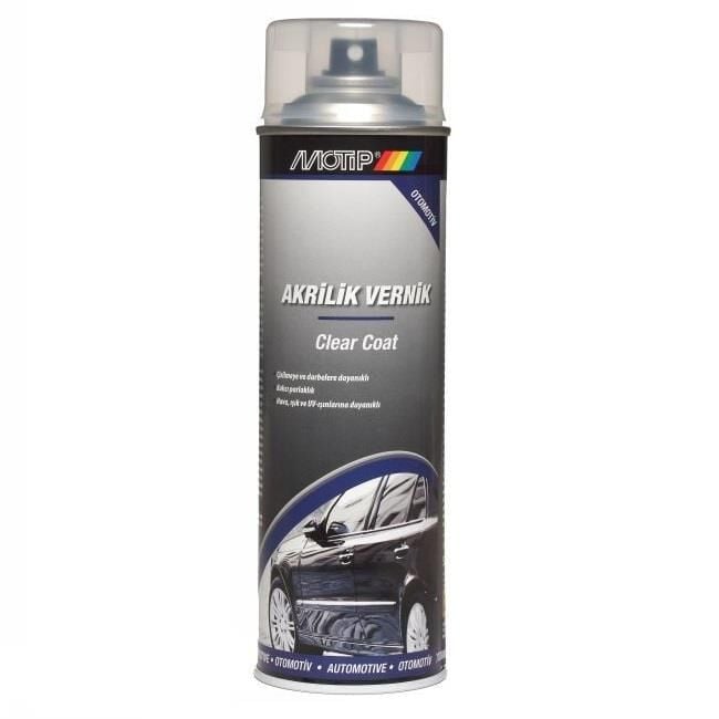Motip Üniversal Akrilik Sprey Vernik ŞEFFAF PARLAK VERNİK 500 ml