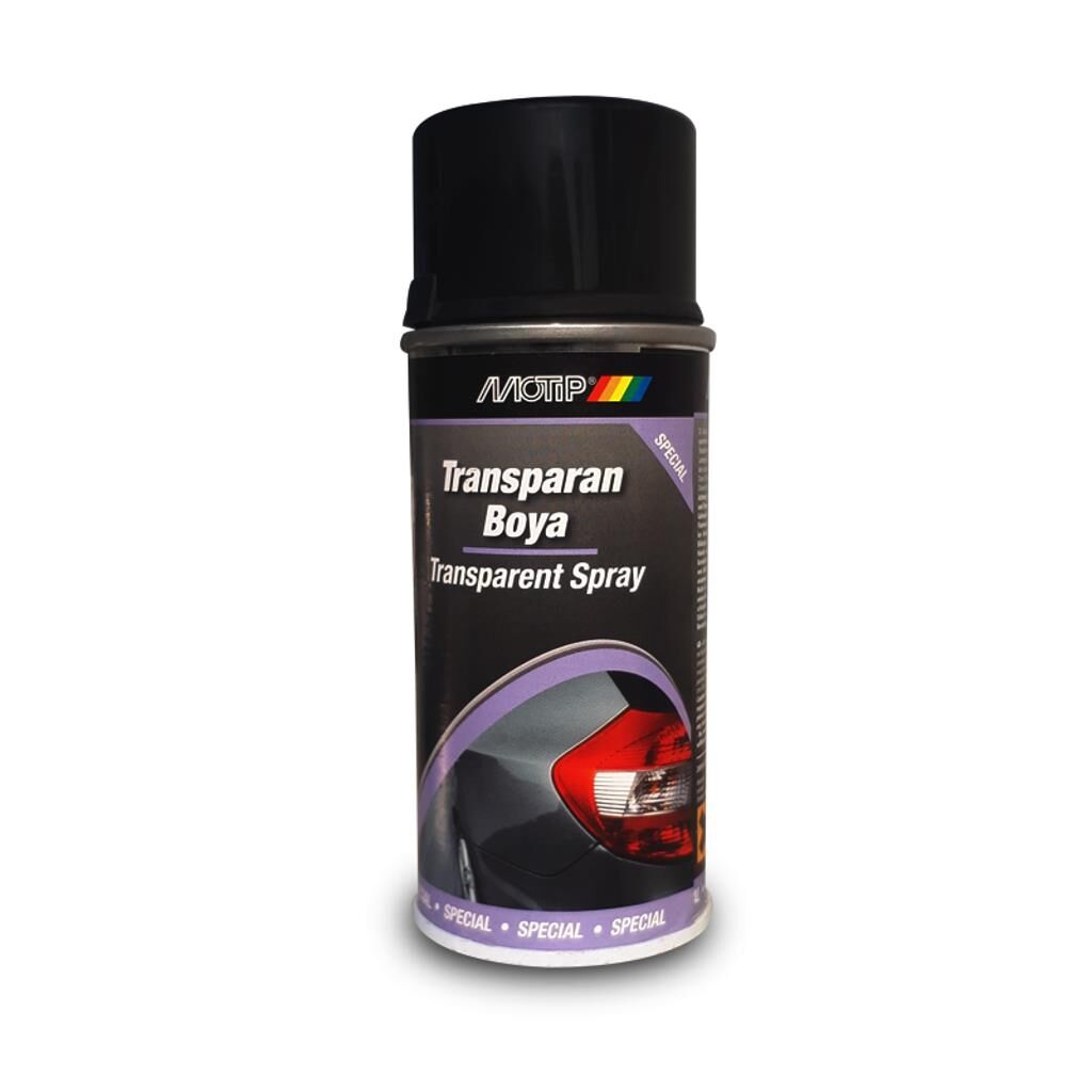 Motip Transparan Stop Far Sprey Boya SİYAH 150 ml - Stop Boyası