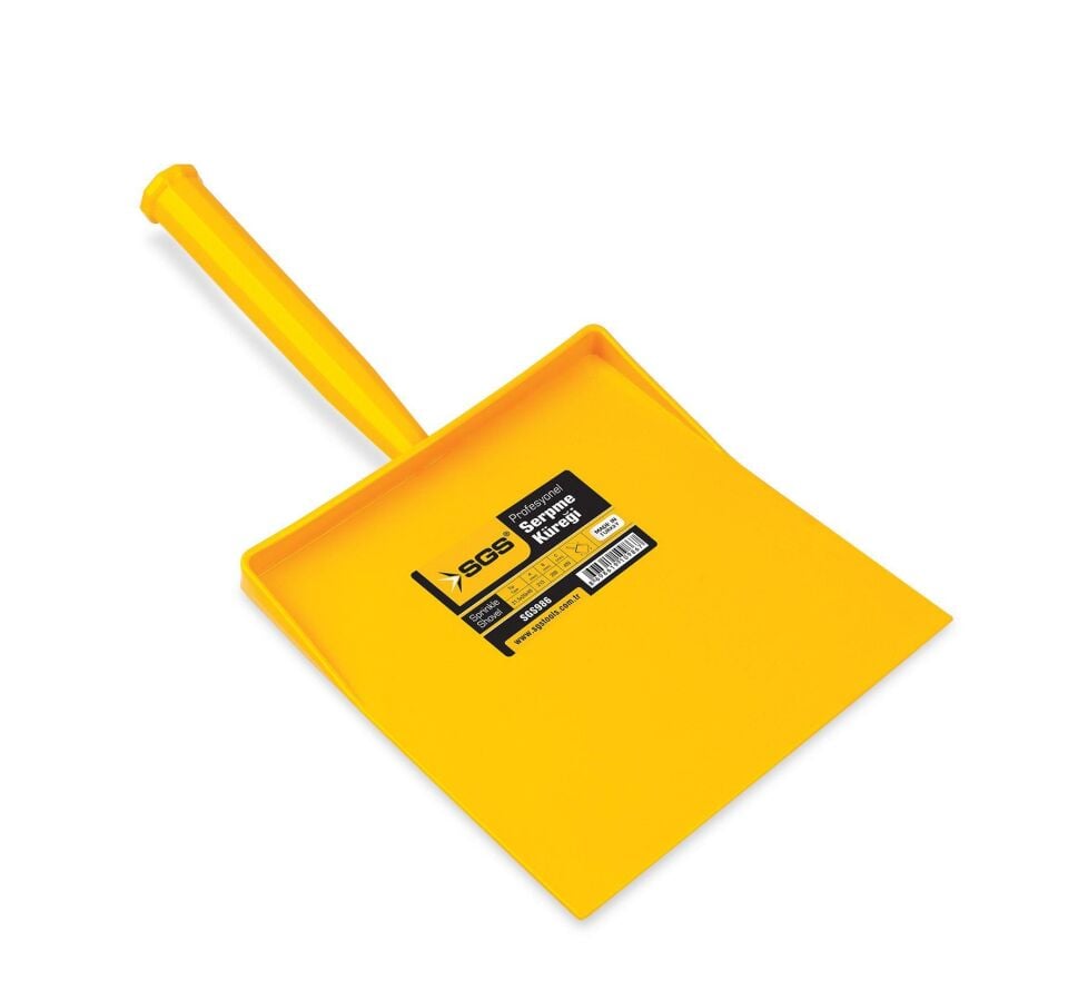 SGS Profesyonel Serpme Küreği Plastik Sarı - 20x40 cm. - 1 Adet