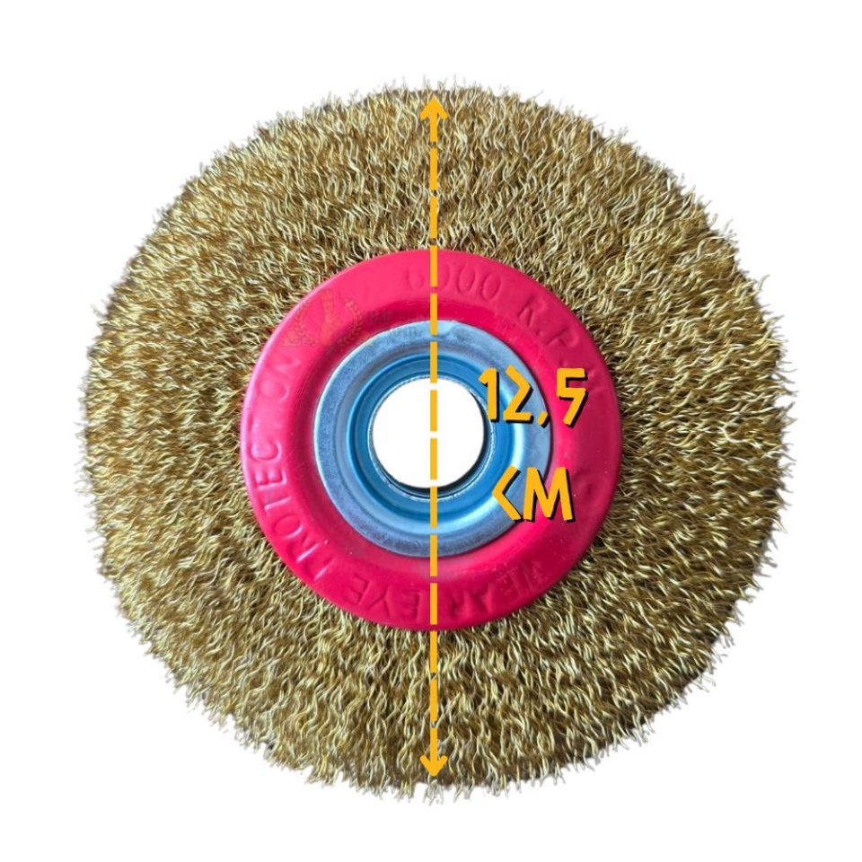 SGS Çelik Tel Fırça - Saçaklı Dairesel - 125 mm. - 1 Adet